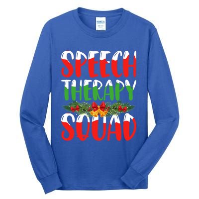 Speech Therapy Squad Slp Speech Pathologists Christmas Gift Tall Long Sleeve T-Shirt