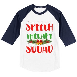 Speech Therapy Squad Slp Speech Pathologists Christmas Gift Baseball Sleeve Shirt