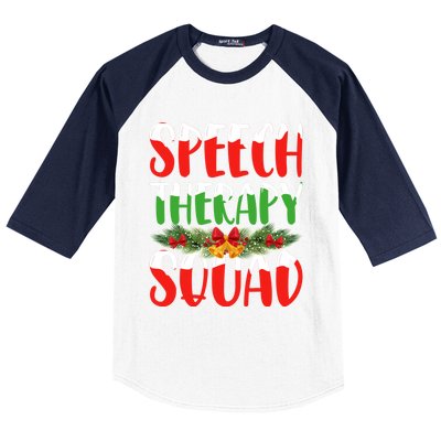 Speech Therapy Squad Slp Speech Pathologists Christmas Gift Baseball Sleeve Shirt