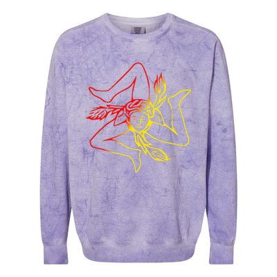 Sicily Travel Souvenir For Men Women Kids Colorblast Crewneck Sweatshirt