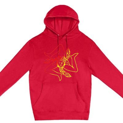 Sicily Travel Souvenir For Men Women Kids Premium Pullover Hoodie