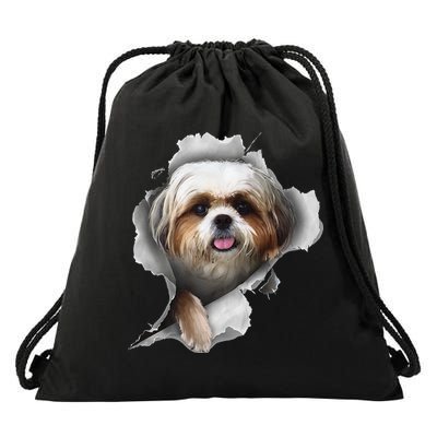 Shih Tzu Shih Tzu Dog Gift Shih Tzu Lover Drawstring Bag