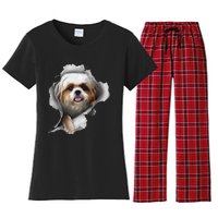 Shih Tzu Shih Tzu Dog Gift Shih Tzu Lover Women's Flannel Pajama Set