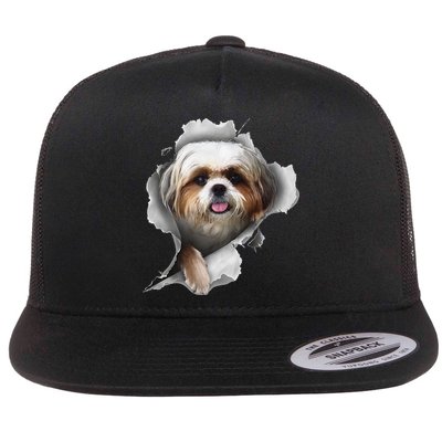 Shih Tzu Shih Tzu Dog Gift Shih Tzu Lover Flatbill Hat