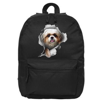 Shih Tzu Shih Tzu Dog Gift Shih Tzu Lover 16 in Basic Backpack