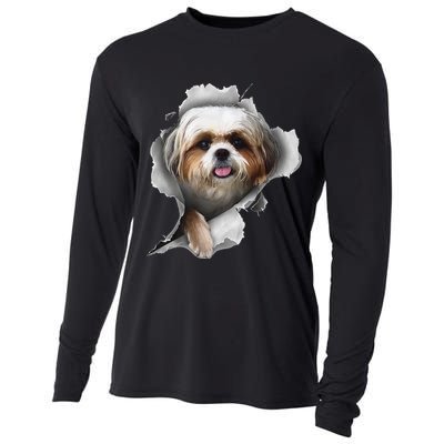 Shih Tzu Shih Tzu Dog Gift Shih Tzu Lover Cooling Performance Long Sleeve Crew