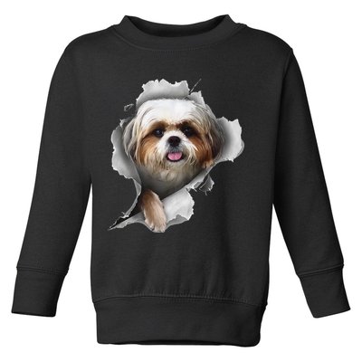 Shih Tzu Shih Tzu Dog Gift Shih Tzu Lover Toddler Sweatshirt