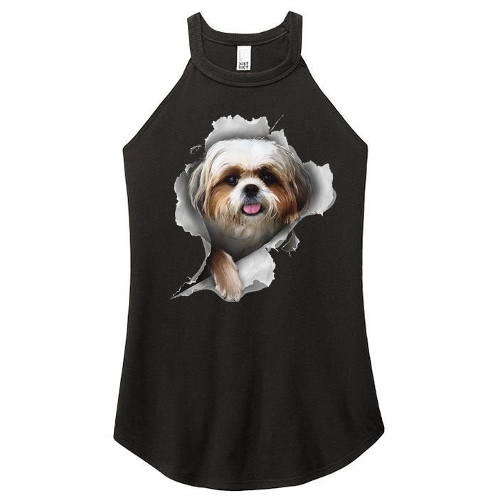 Shih Tzu Shih Tzu Dog Gift Shih Tzu Lover Women’s Perfect Tri Rocker Tank