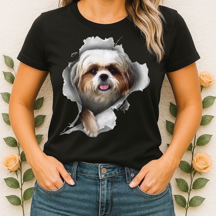 Shih Tzu Shih Tzu Dog Gift Shih Tzu Lover Womens T-Shirt
