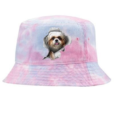 Shih Tzu Shih Tzu Dog Gift Shih Tzu Lover Tie-Dyed Bucket Hat