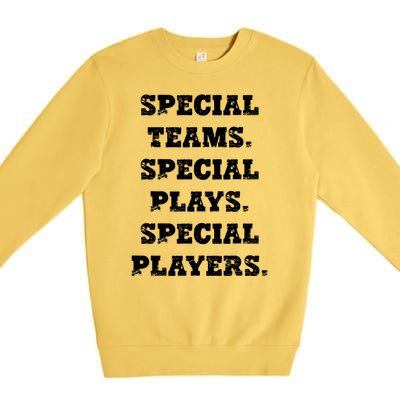 Special Teams Special Plays Special Players Funny Premium Crewneck Sweatshirt