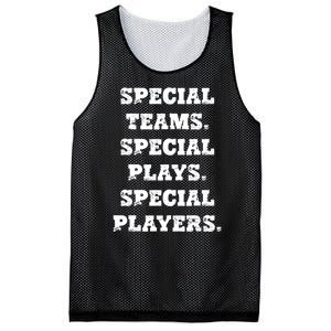 Special Teams Special Plays Special Players Funny Mesh Reversible Basketball Jersey Tank