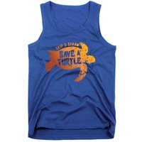 Skip The Straw Save A Turtle Sea Ocean Planet Nature Funny Gift Tank Top