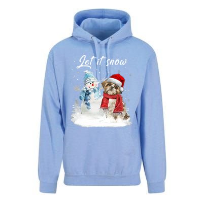 Shih Tzu Santa Dog Christmas Snow Xmas Pajama Funny Gift Unisex Surf Hoodie