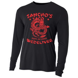 Sanchos Tacos Soft Or Hard We Deliver Apparel Cooling Performance Long Sleeve Crew