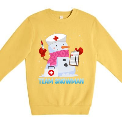 Snow Team Snow Lover Clinic Nurse Doctors Meaningful Gift Premium Crewneck Sweatshirt