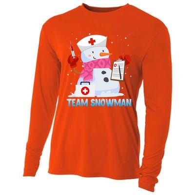 Snow Team Snow Lover Clinic Nurse Doctors Meaningful Gift Cooling Performance Long Sleeve Crew