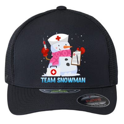 Snow Team Snow Lover Clinic Nurse Doctors Meaningful Gift Flexfit Unipanel Trucker Cap