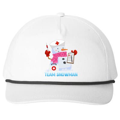 Snow Team Snow Lover Clinic Nurse Doctors Meaningful Gift Snapback Five-Panel Rope Hat