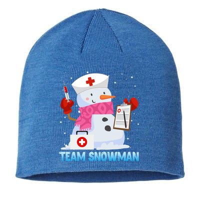 Snow Team Snow Lover Clinic Nurse Doctors Meaningful Gift Sustainable Beanie