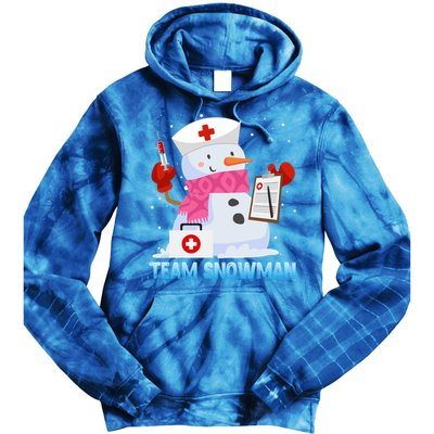 Snow Team Snow Lover Clinic Nurse Doctors Meaningful Gift Tie Dye Hoodie