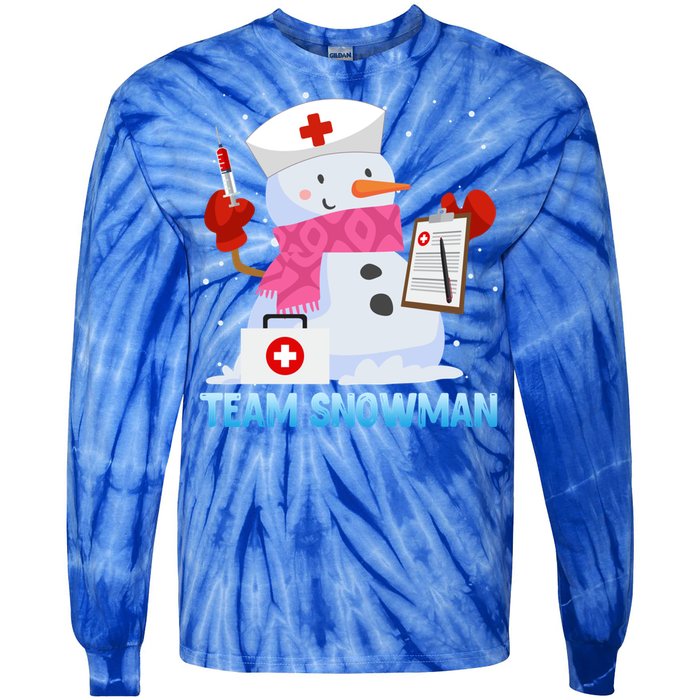 Snow Team Snow Lover Clinic Nurse Doctors Meaningful Gift Tie-Dye Long Sleeve Shirt