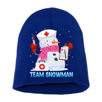 Snow Team Snow Lover Clinic Nurse Doctors Meaningful Gift Short Acrylic Beanie