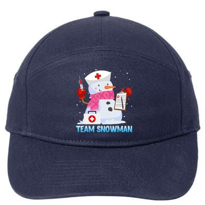 Snow Team Snow Lover Clinic Nurse Doctors Meaningful Gift 7-Panel Snapback Hat