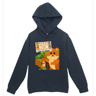 Save The Squirrels Justice For Peanut Pnut Peanut Squirrel Urban Pullover Hoodie