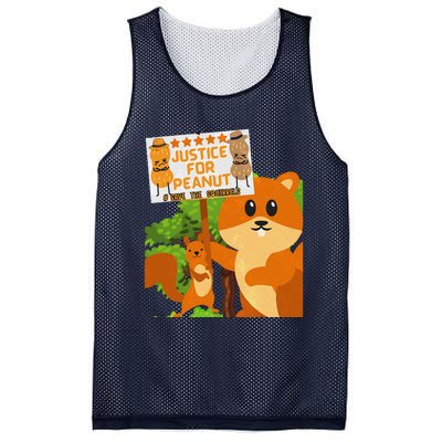 Save The Squirrels Justice For Peanut Pnut Peanut Squirrel Mesh Reversible Basketball Jersey Tank