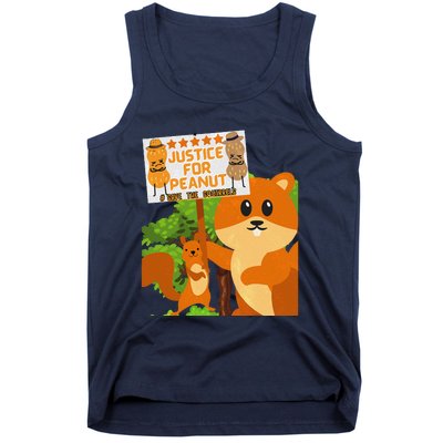 Save The Squirrels Justice For Peanut Pnut Peanut Squirrel Tank Top