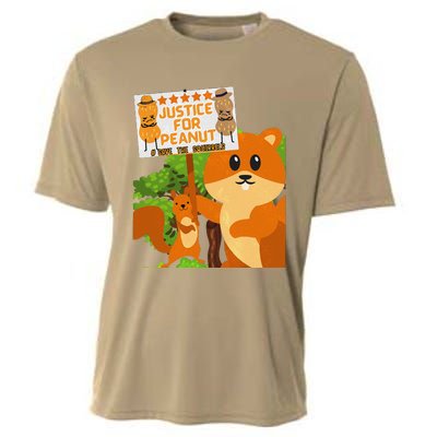 Save The Squirrels Justice For Peanut Pnut Peanut Squirrel Cooling Performance Crew T-Shirt