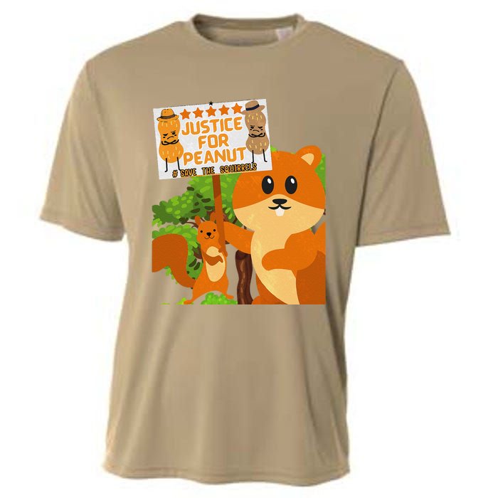 Save The Squirrels Justice For Peanut Pnut Peanut Squirrel Cooling Performance Crew T-Shirt