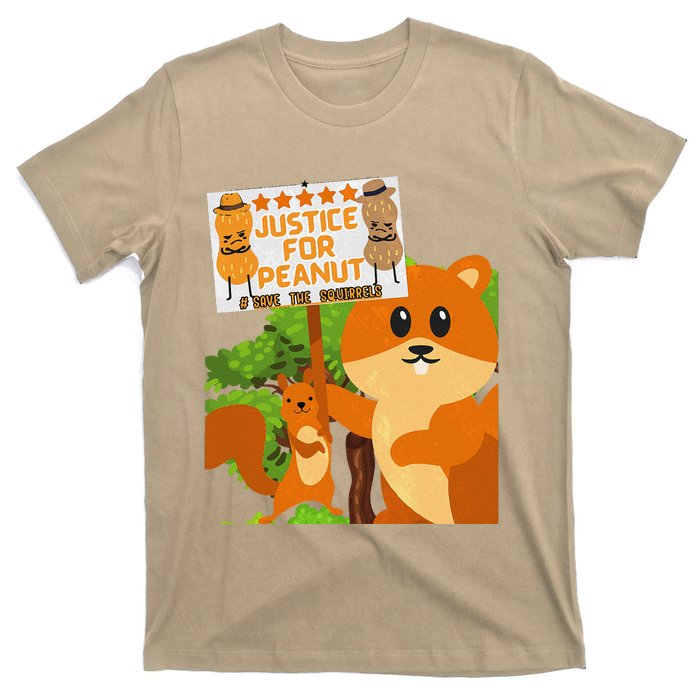 Save The Squirrels Justice For Peanut Pnut Peanut Squirrel T-Shirt