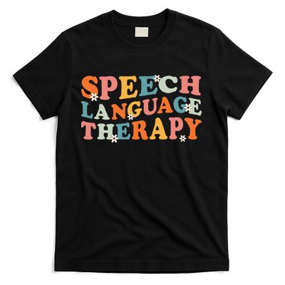 Speech Therapy Speech Language Therapy Pathologist Retro SLP T-Shirt