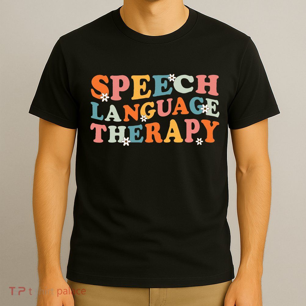Speech Therapy Speech Language Therapy Pathologist Retro SLP T-Shirt