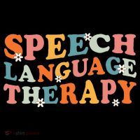 Speech Therapy Speech Language Therapy Pathologist Retro SLP T-Shirt