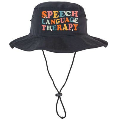 Speech Therapy Speech Language Therapy Pathologist Retro SLP Bucket Hat
