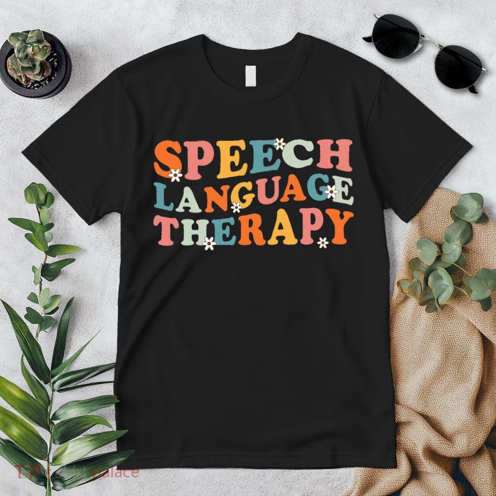 Speech Therapy Speech Language Therapy Pathologist Retro SLP Premium T-Shirt
