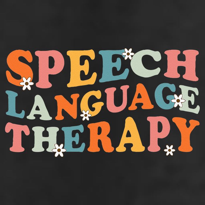Speech Therapy Speech Language Therapy Pathologist Retro SLP Golf Towel
