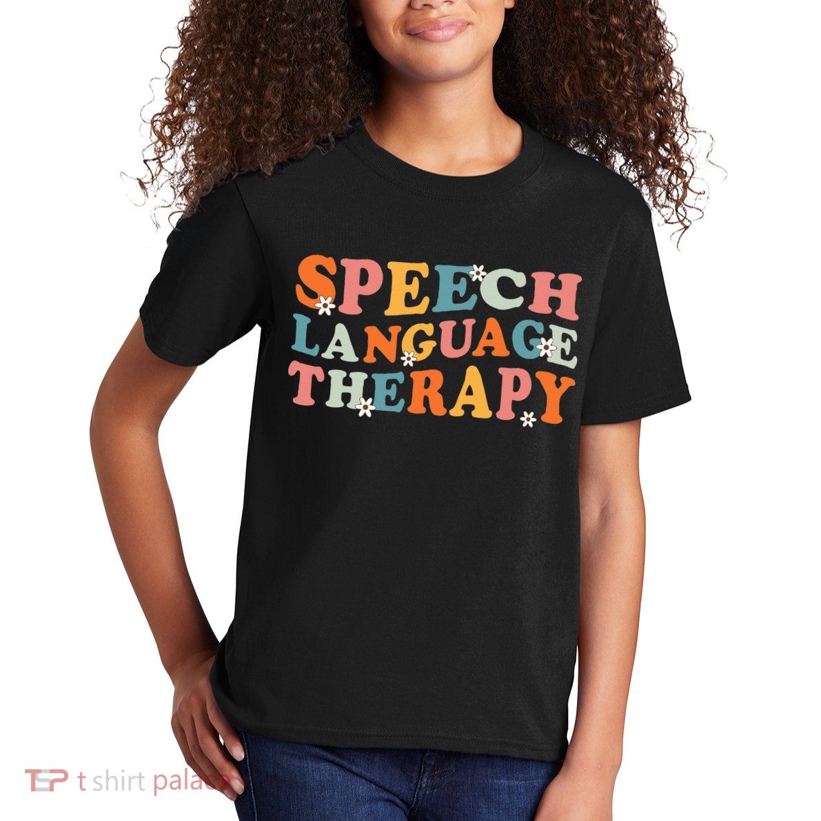 Speech Therapy Speech Language Therapy Pathologist Retro SLP Kids T-Shirt