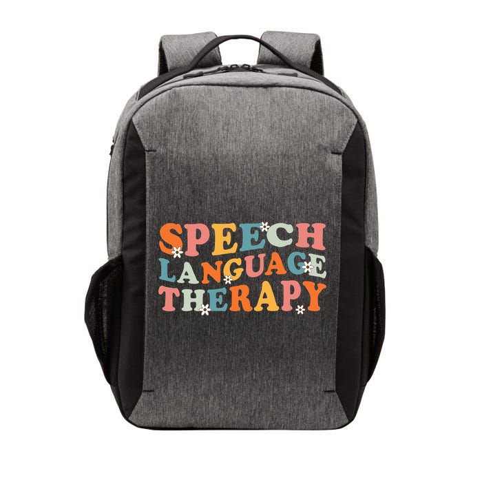Speech Therapy Speech Language Therapy Pathologist Retro SLP Vector Backpack