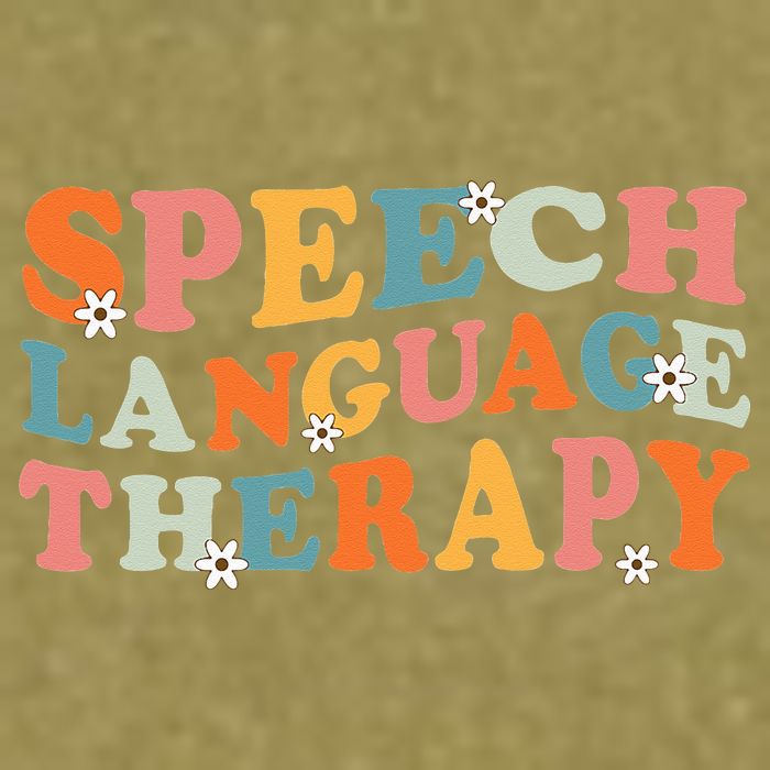 Speech Therapy Speech Language Therapy Pathologist Retro SLP Garment-Dyed Women's Muscle Tee