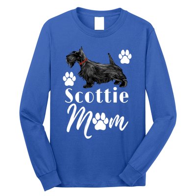 Scottish Terrier Scottie Dog Mom Gift Long Sleeve Shirt