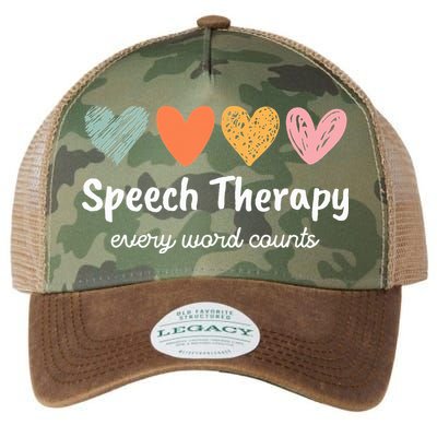 Speech Therapy Speech Language Pathologist Cute Legacy Tie Dye Trucker Hat