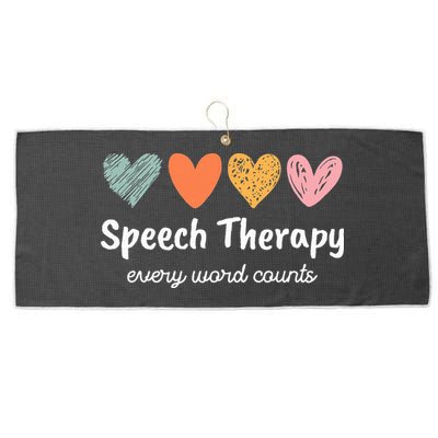Speech Therapy Speech Language Pathologist Cute Large Microfiber Waffle Golf Towel