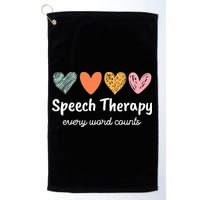 Speech Therapy Speech Language Pathologist Cute Golf Towel