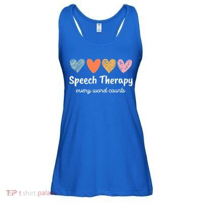 Speech Therapy Speech Language Pathologist Cute Ladies Essential Flowy Tank