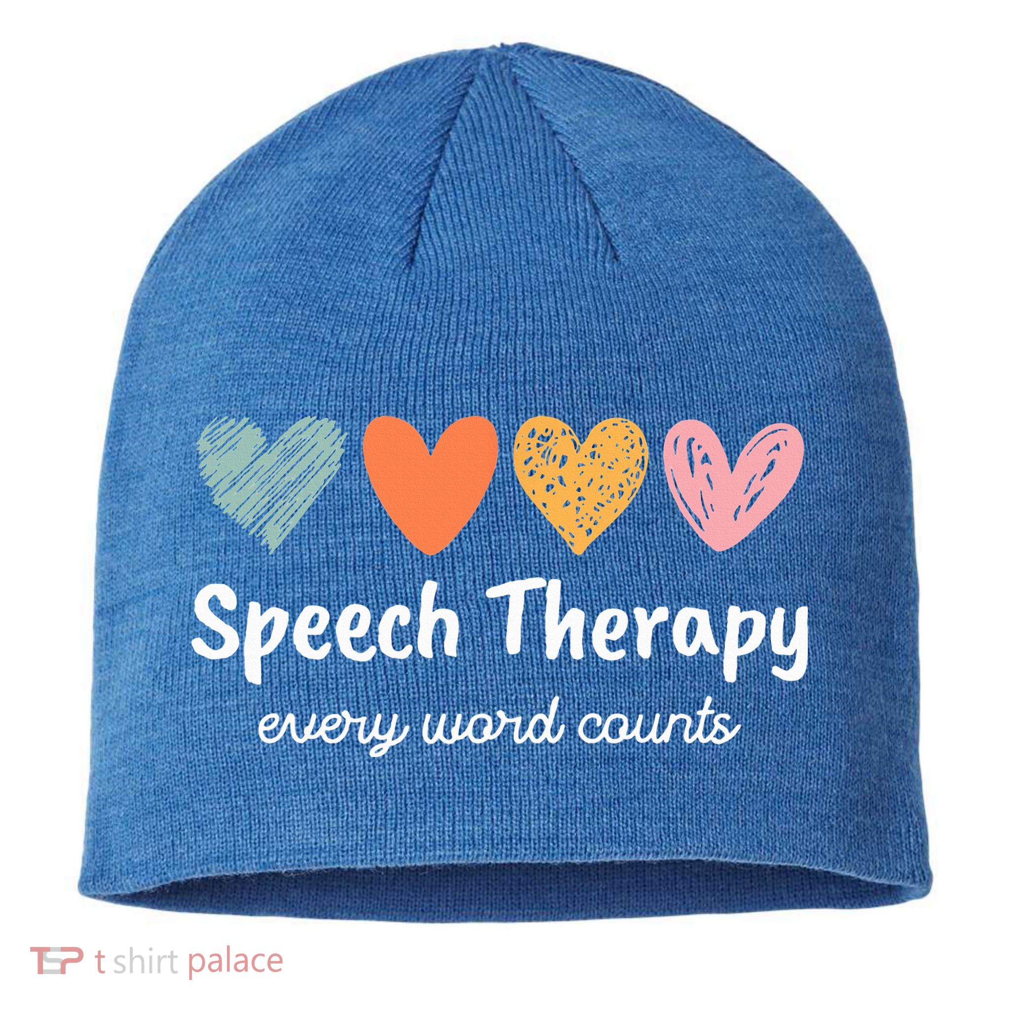 Speech Therapy Speech Language Pathologist Cute Sustainable Beanie