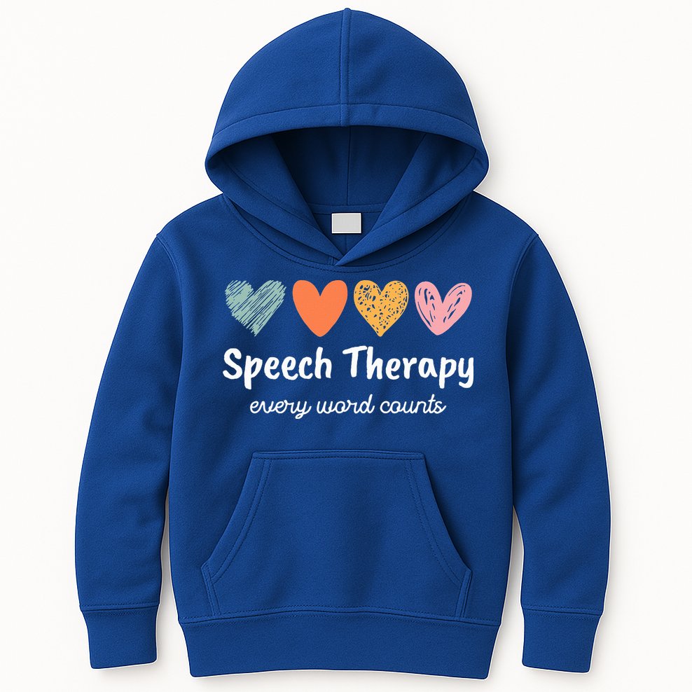 Speech Therapy Speech Language Pathologist Cute Kids Hoodie